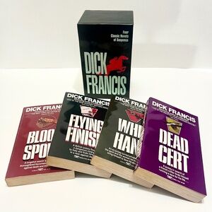Dick Francis Four Classic Novels of Suspense Box Set Mystery Thriller Books
